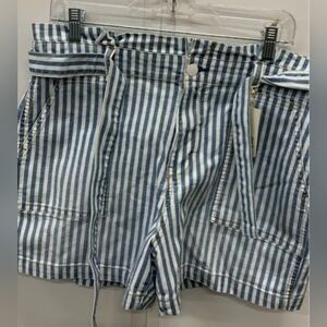 NWT A New Approach Women Blue White Shorts Size 12